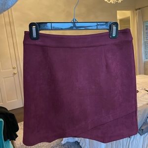 Jack Crossover Skirt in Maroon